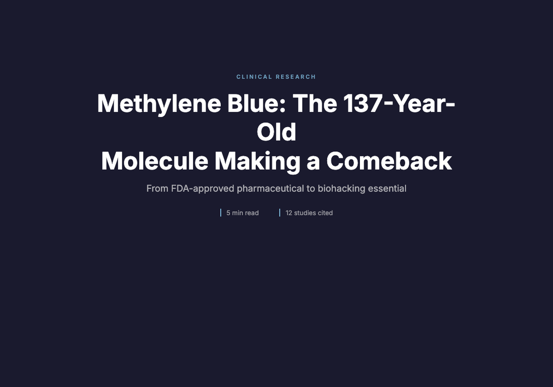 Methylene Blue: The 137-Year-Old Molecule Making a Comeback